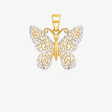 Two-tone Butterfly Pendant