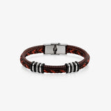 Pulsera Acero Cuero