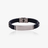 Stainless Steel and Leather Bracelet RS