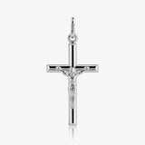 Cruz Plata de Ley Cristo tubo