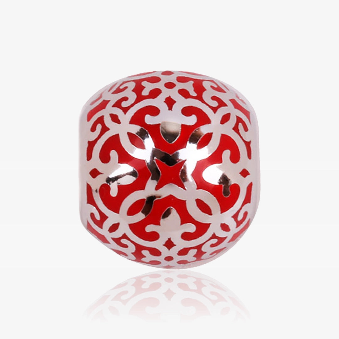 Abalorio mosaico rojo