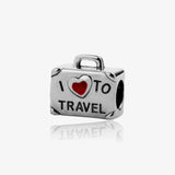 Abalorio maleta 'I to travel'