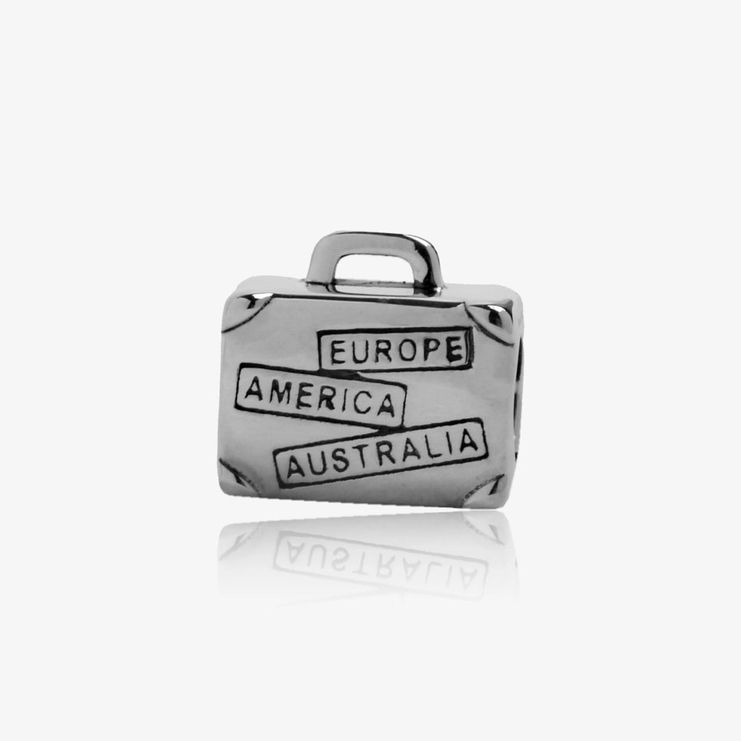 Abalorio maleta 'I to travel'