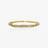 PULSERA BICOLOR ROMBOS