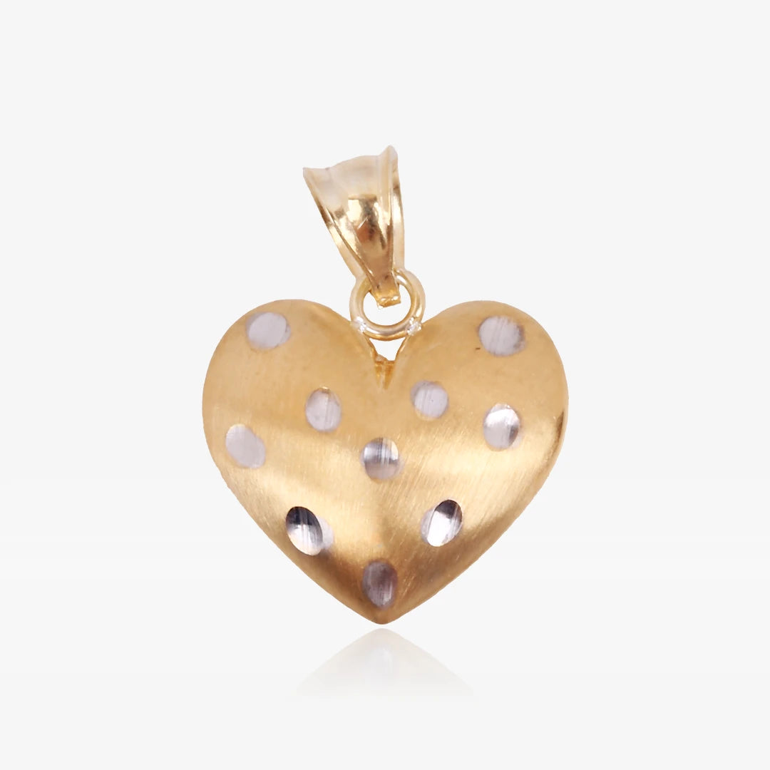 Facet-cut Heart Pendant