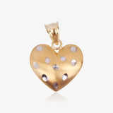 Facet-cut Heart Pendant