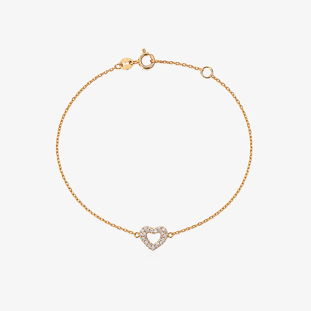 Pulsera Corazón circonitas