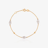 Two-tone FATIMA HAND bracelet