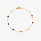 Pulsera Corazones Bocelados