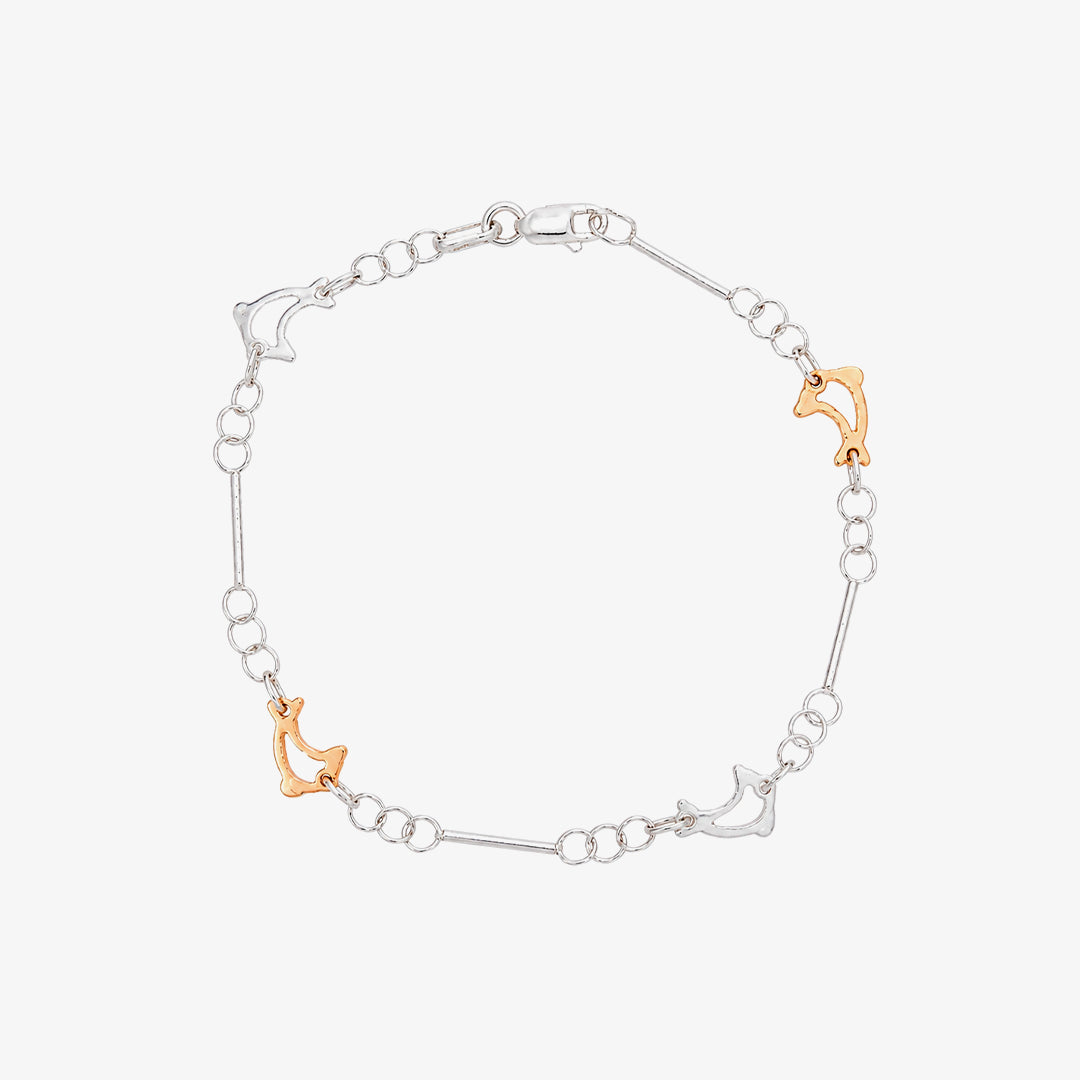 Two-tone Dolphin Bracelet