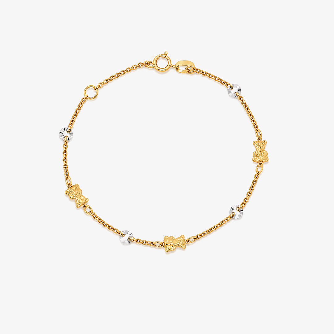 Two-Tone Bear Bracelet