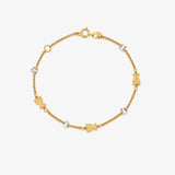 Two-Tone Bear Bracelet