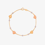 Two-tone Hearts Bracelet