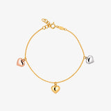 Triple Heart Bracelet