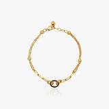 Pulsera Esmalte Azul Oval