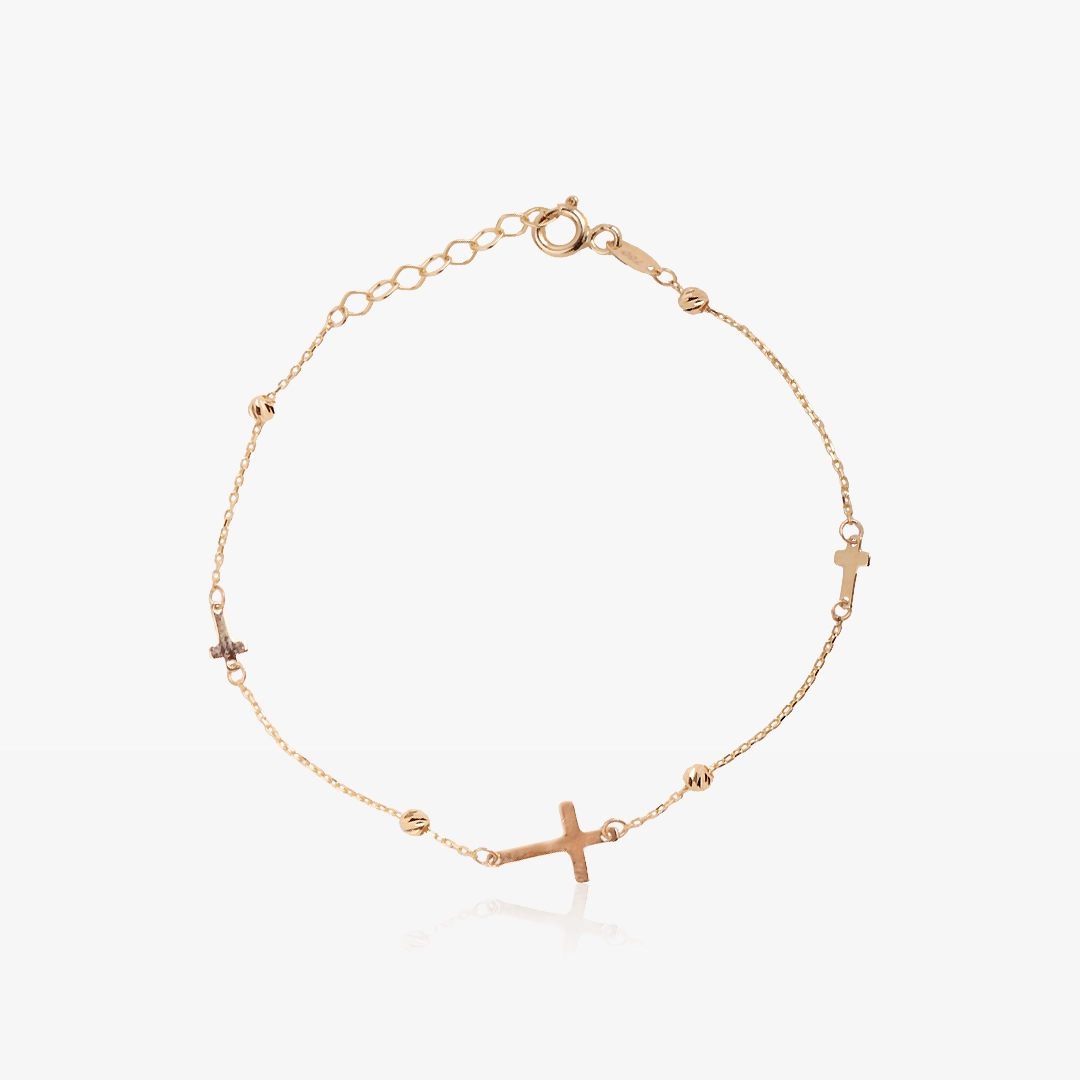 Crosses Ball Bracelet