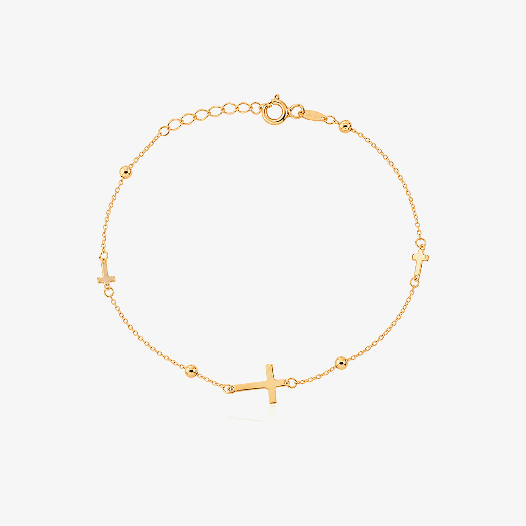 Crosses Ball Bracelet