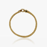 Pulsera Oro Lisa Triple Cordón 19 Cm