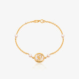 Pulsera Virgen Niña perlas