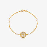 Mother-of-Pearl Tree of Life Bracelet