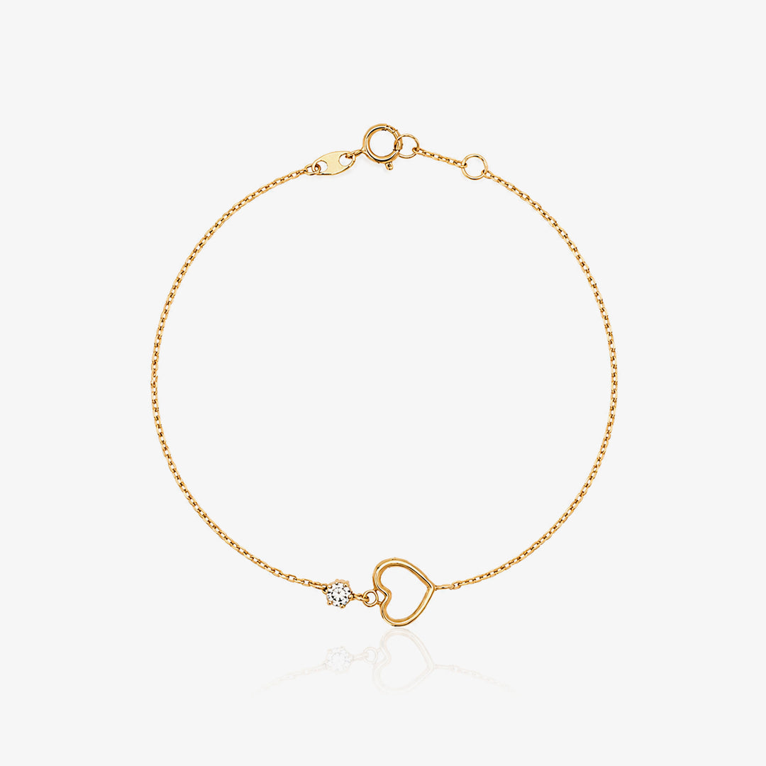 YOU AND ME heart bracelet