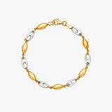 Two-Tone Oval Bracelet
