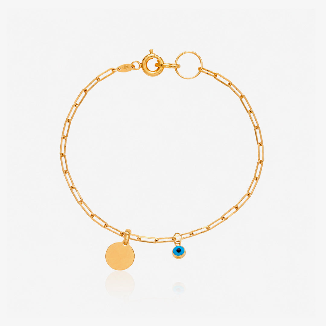 Turkish Eye Disc Bracelet