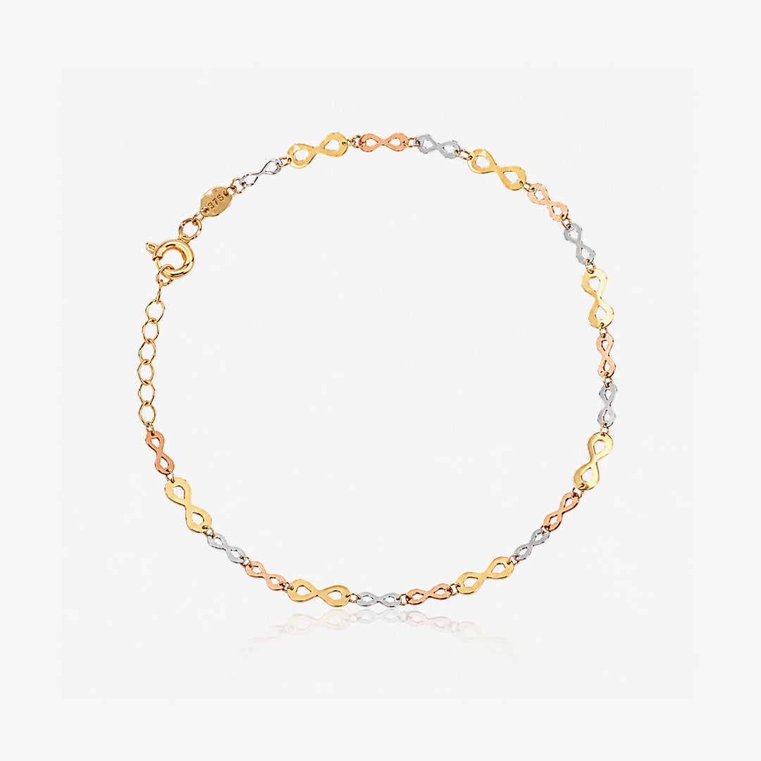Tricolor Infinity Bracelet
