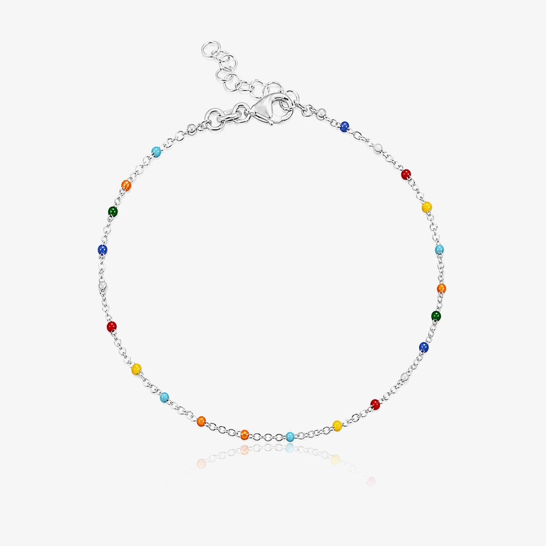 Tobillera RAINBOW Plata