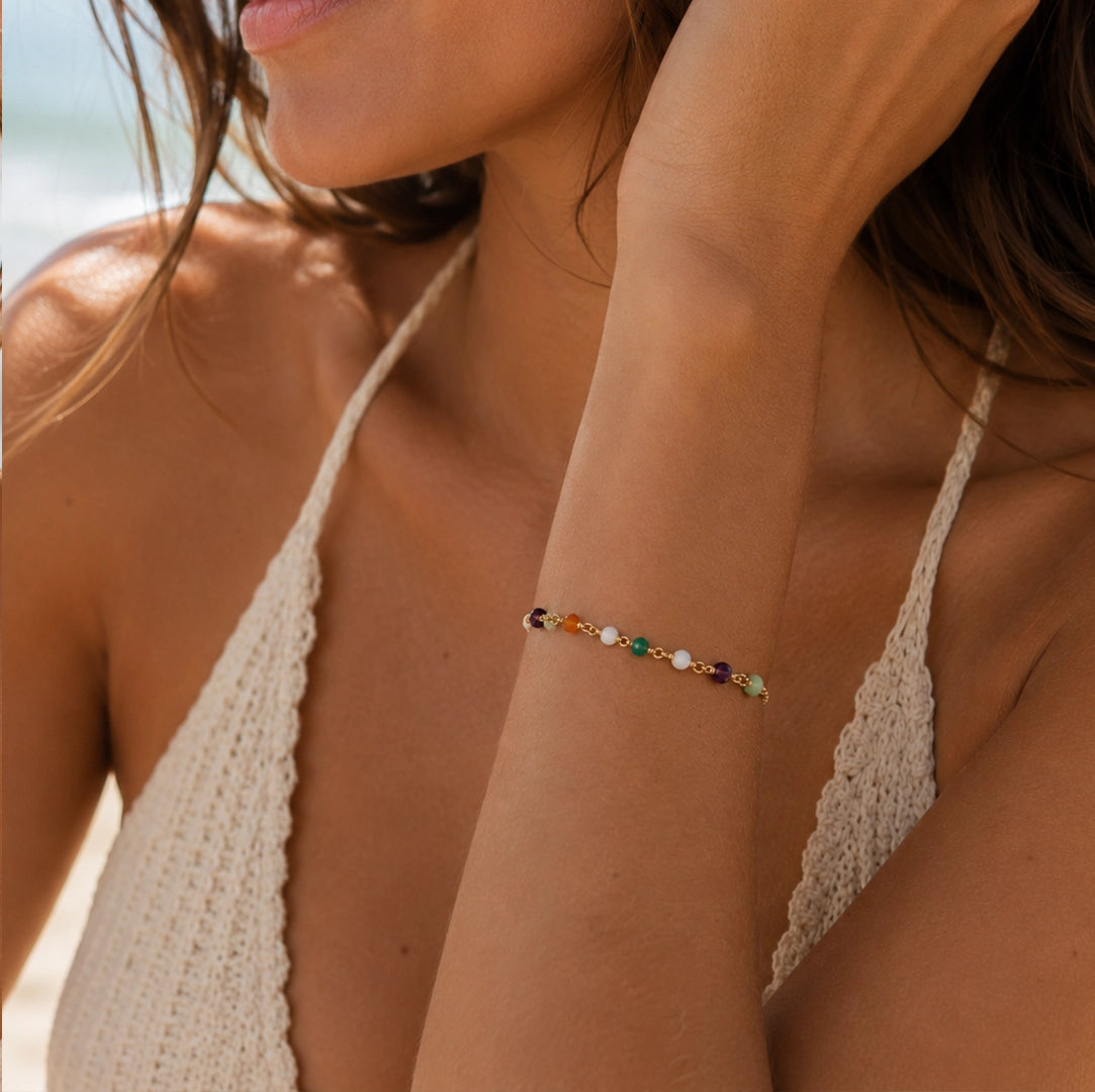 Pulsera Piedras Colores