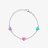 Pulsera infantil corazones