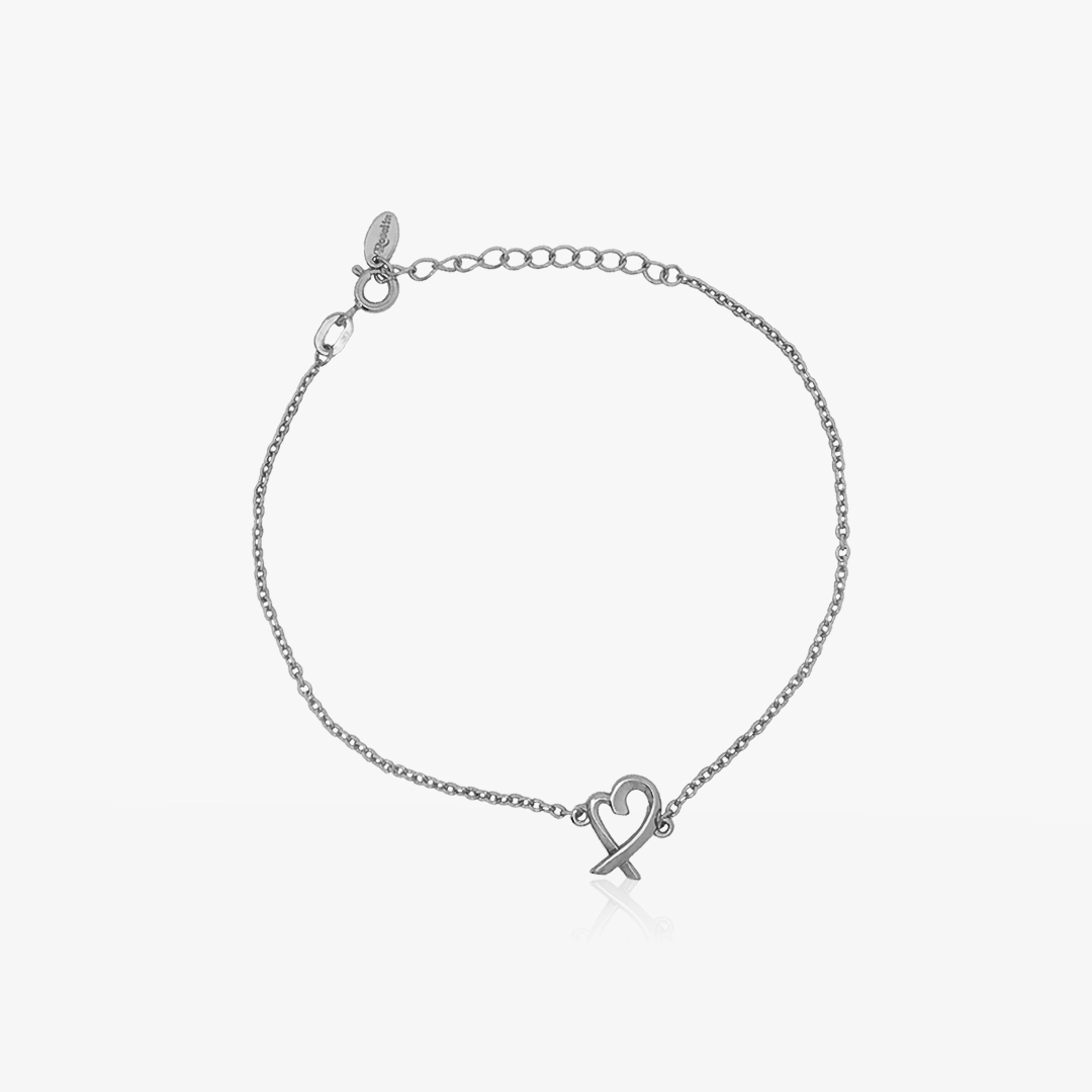 Crossed Heart Bracelet