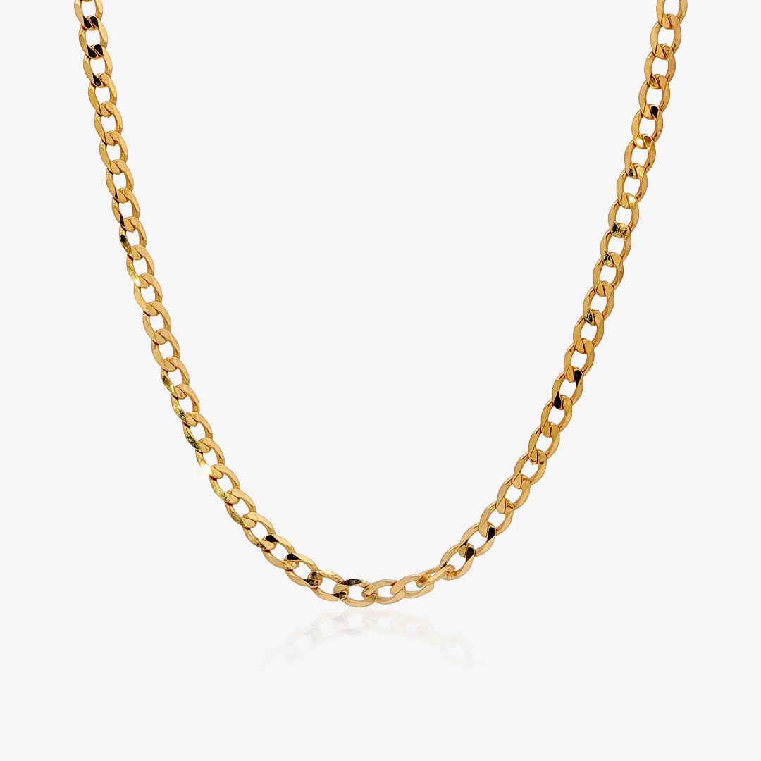 Solid Flat Curb Chain