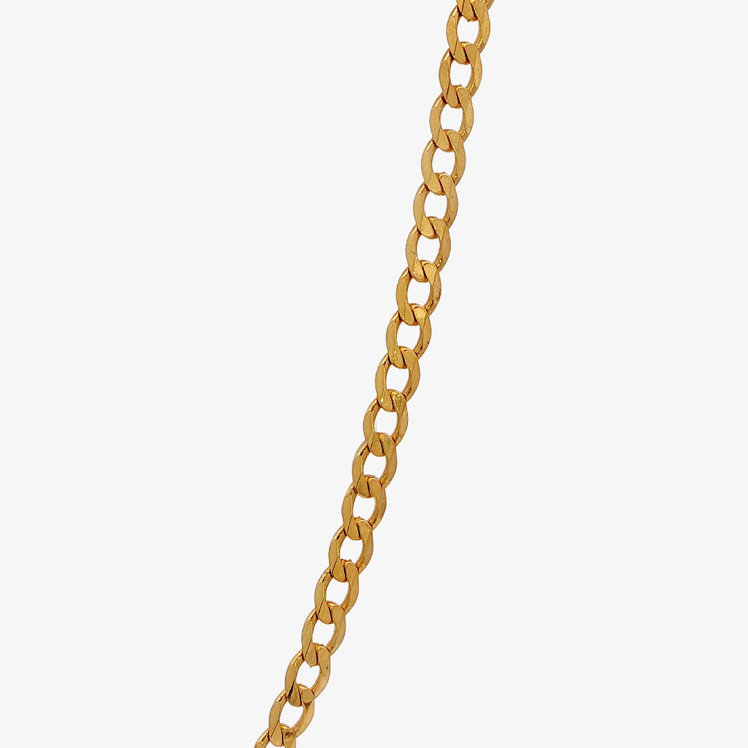 Solid Flat Curb Chain