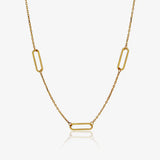 Collar Eslabones Intercalados