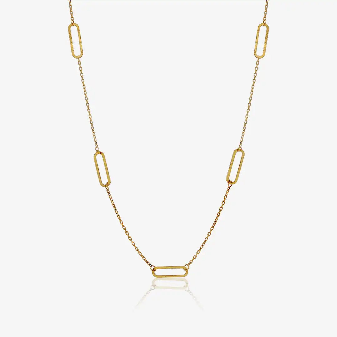 Collar Eslabones Intercalados