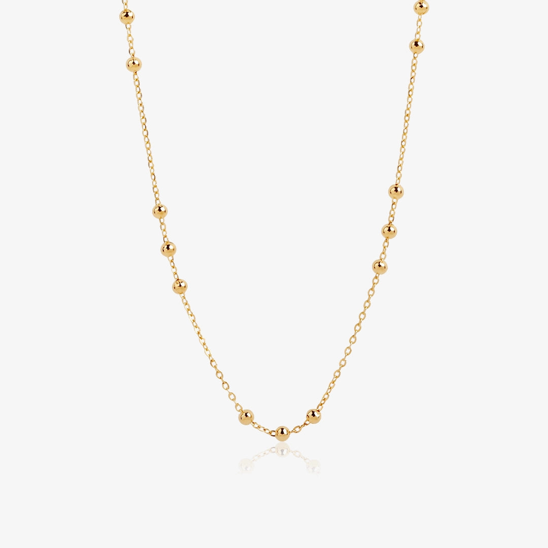 Bead chain necklace