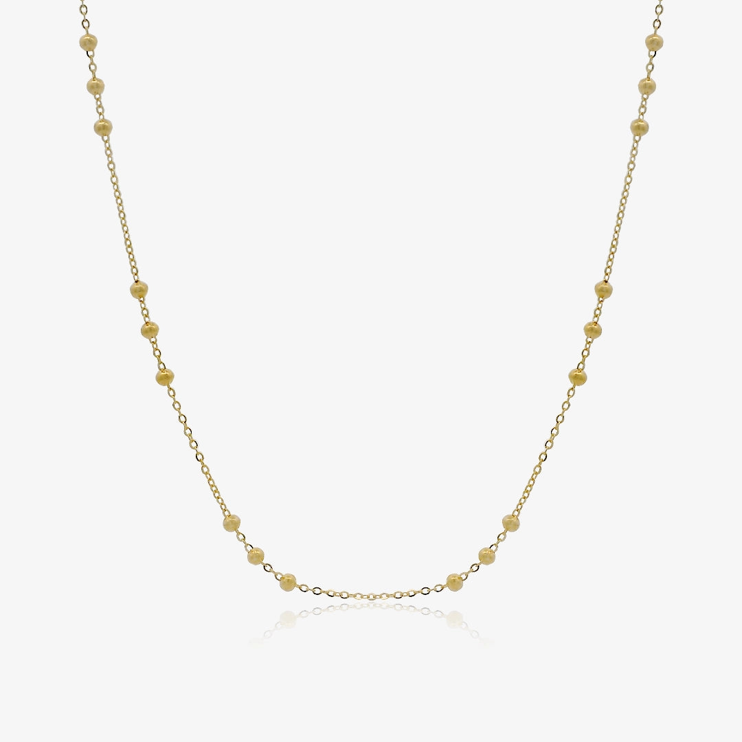 Bead chain necklace