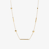 Bar necklace.