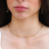 Granulated figaro necklace.