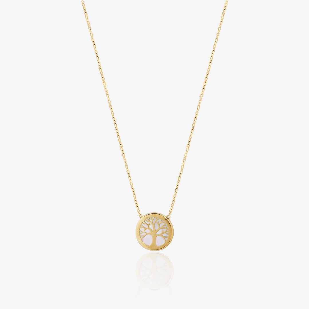 Mother of Pearl Tree Necklace