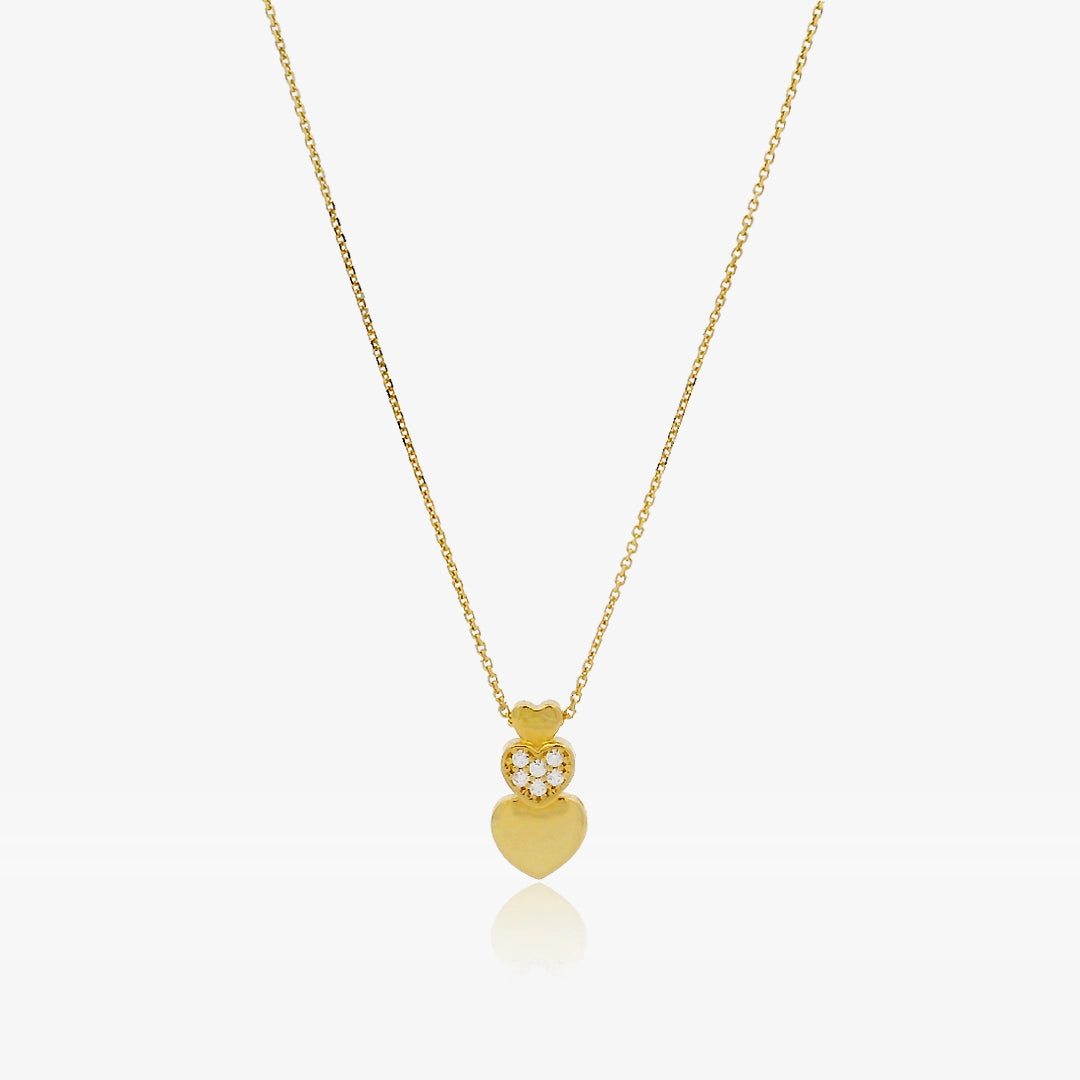 Triple Heart Necklace