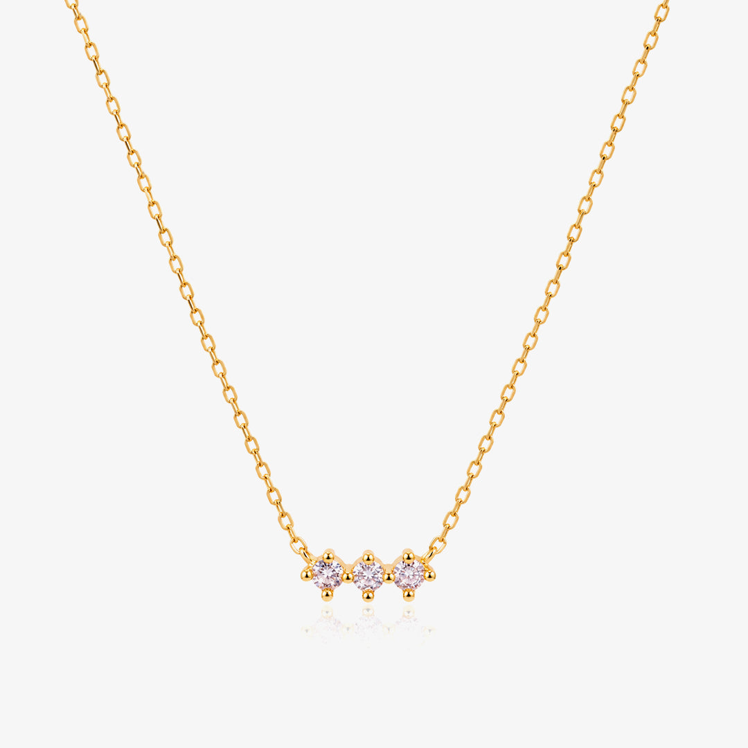 Collar triple stone
