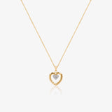 Collar corazones circonitas