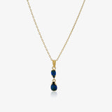 Collar gotas azules