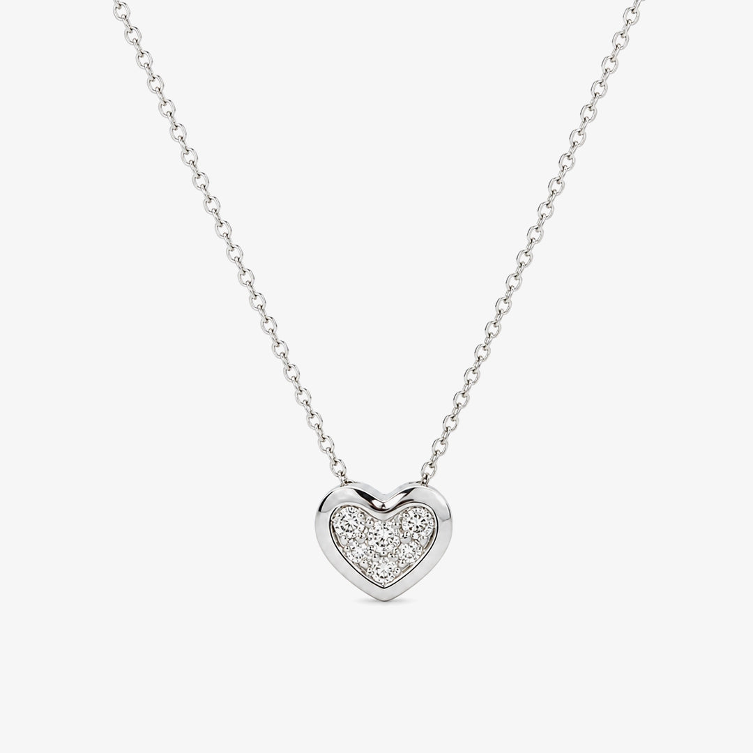 Collar Corazon Diamantes