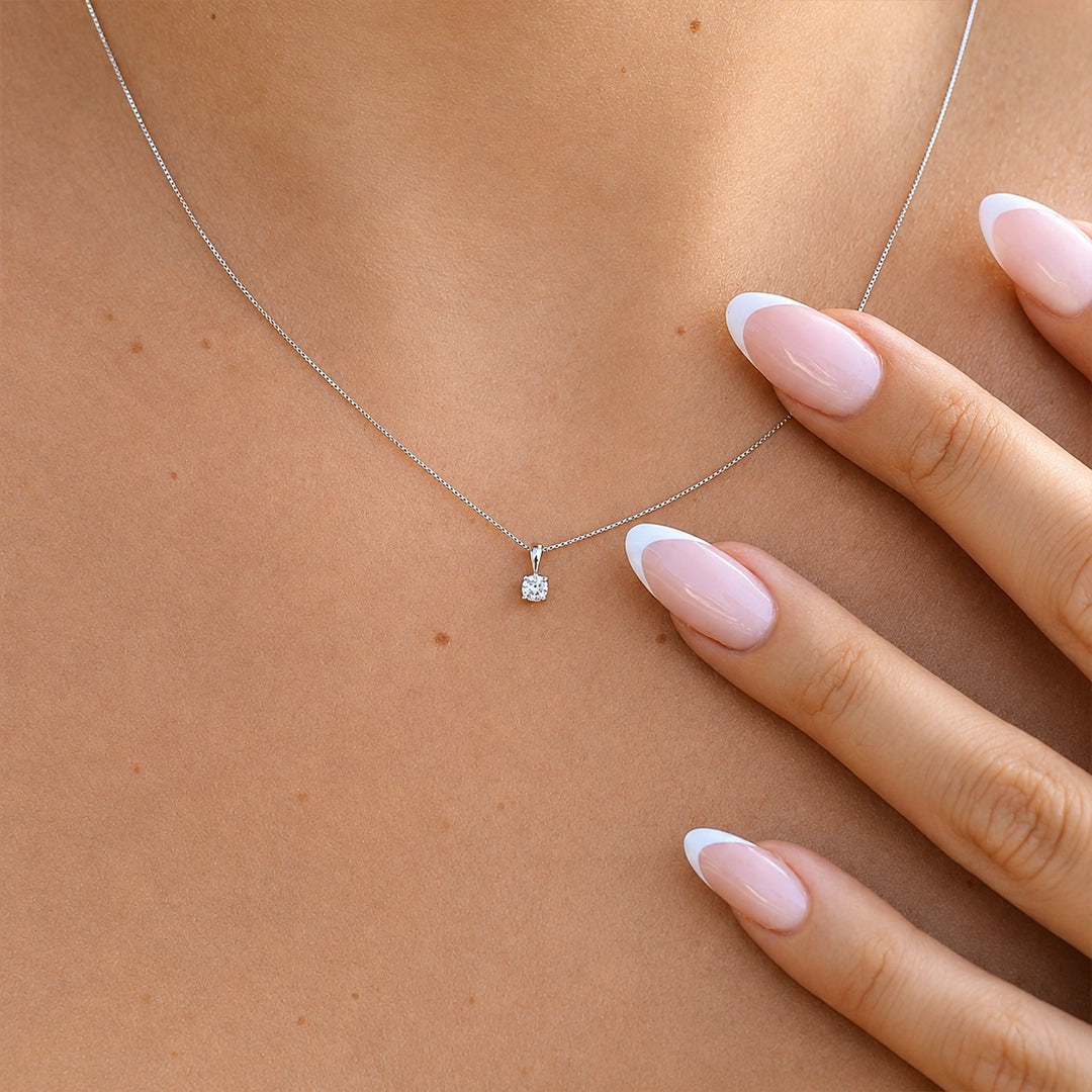 Collar Diamante 4 Garras