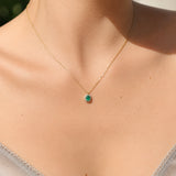 Gargantilla Diamantes y Esmeralda
