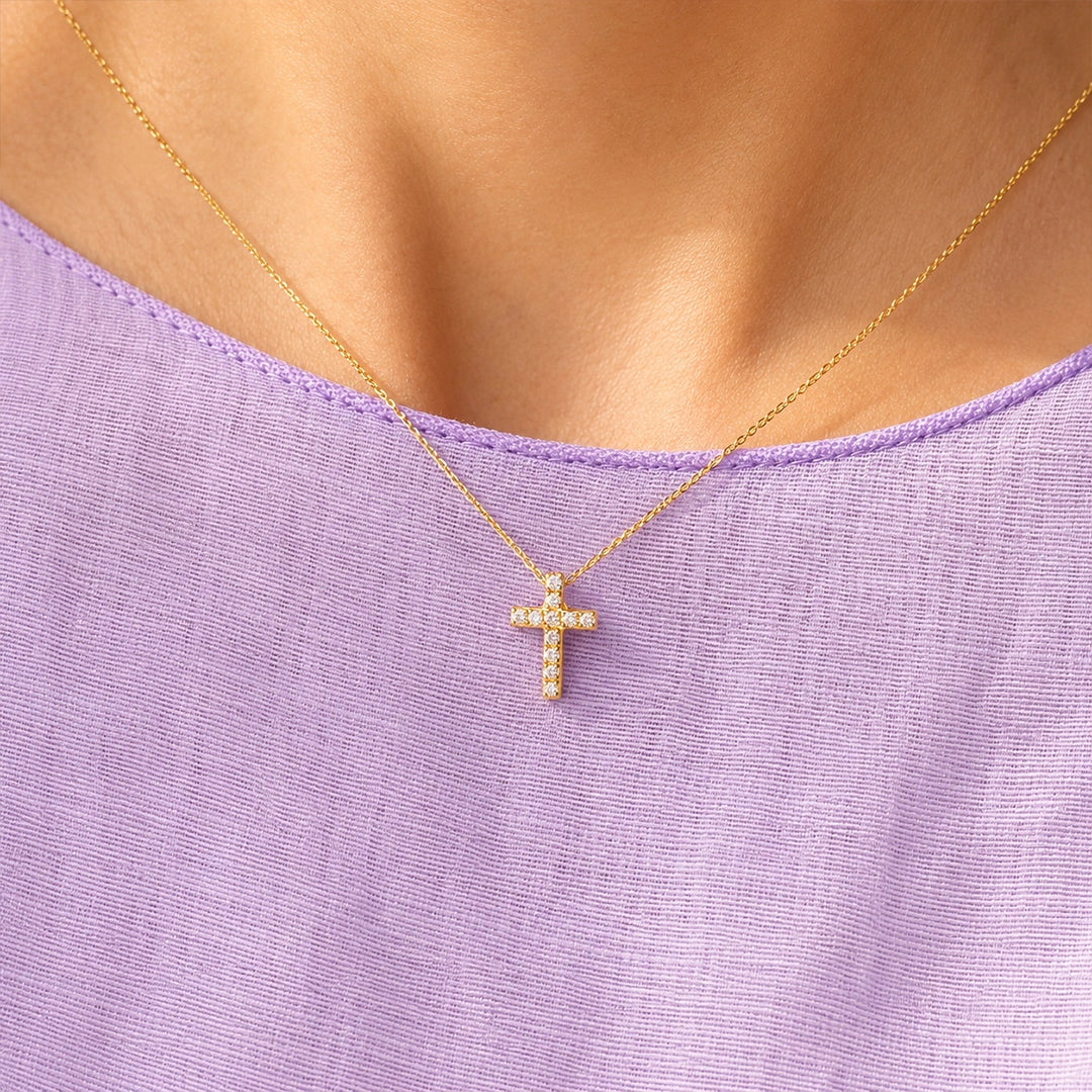 Collar Cruz Diamantes