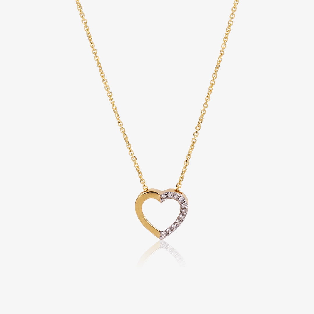 Diamond Heart Necklace.